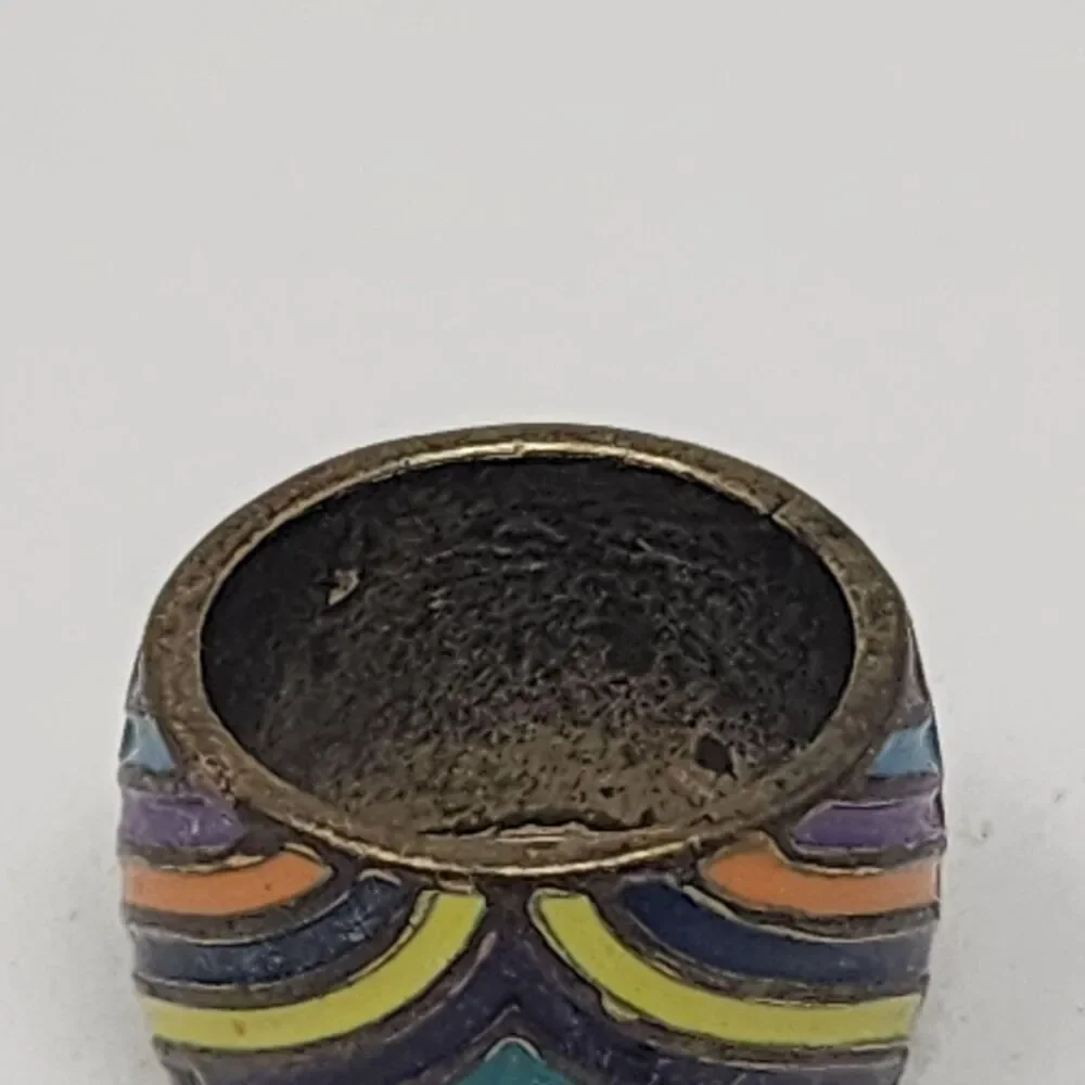 Source Unknown multicolor enamel